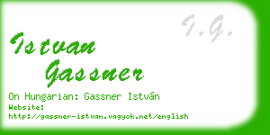 istvan gassner business card